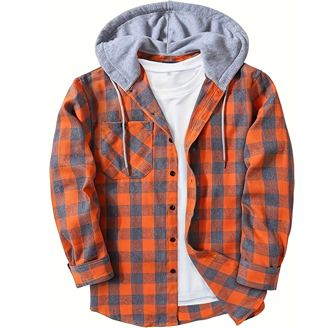 Haden | Stylish Plaid Hooded Jacket For Men