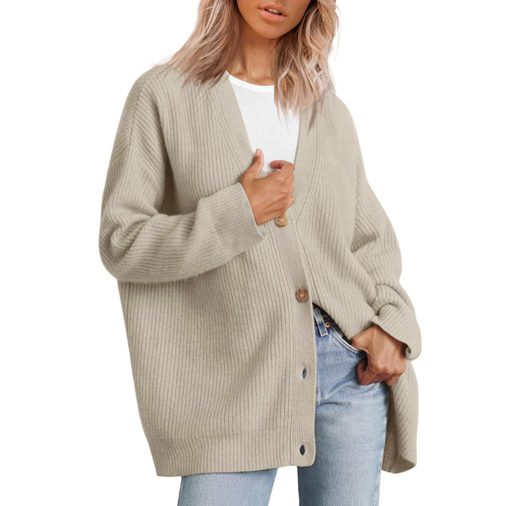 Levey | Casual Warm Oversized Ribbed Cardigan For Women