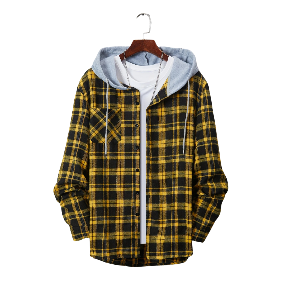 Haden | Stylish Plaid Hooded Jacket For Men