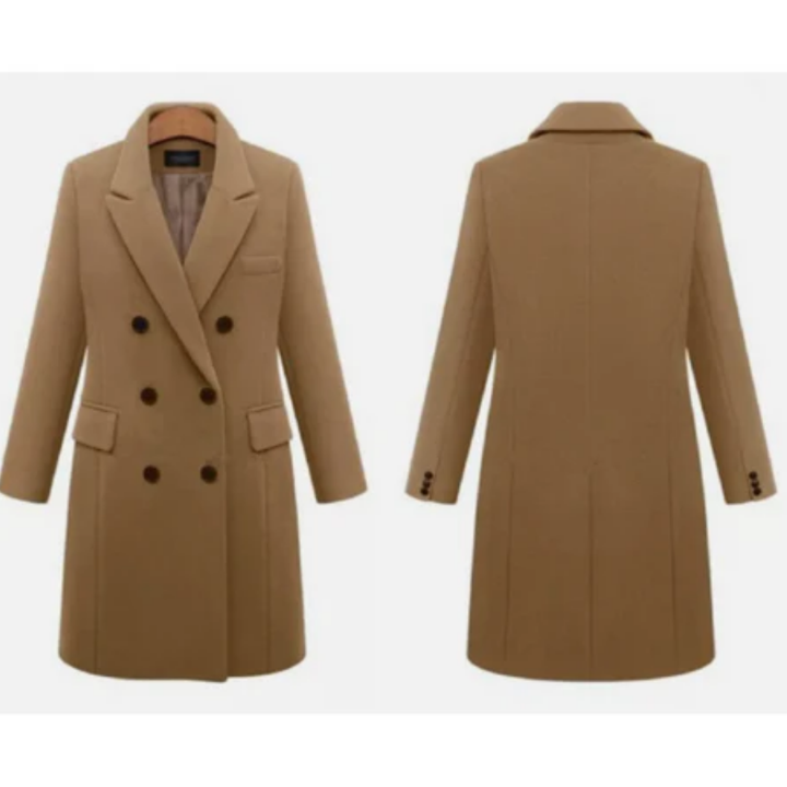 Kirigan | Elegant Winter Work Lapel Collar Coat For Women