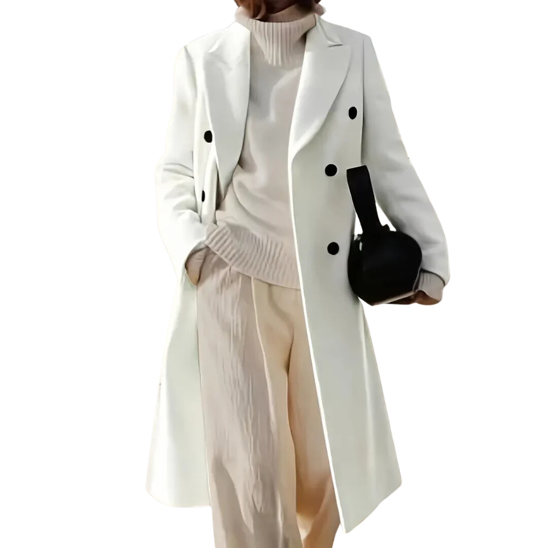 Inayah | Elegant Warm Lapel Collar Trench Coat For Women