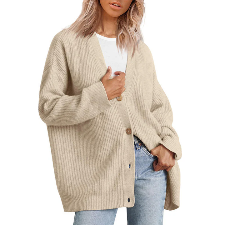 Levey | Casual Warm Oversized Ribbed Cardigan For Women