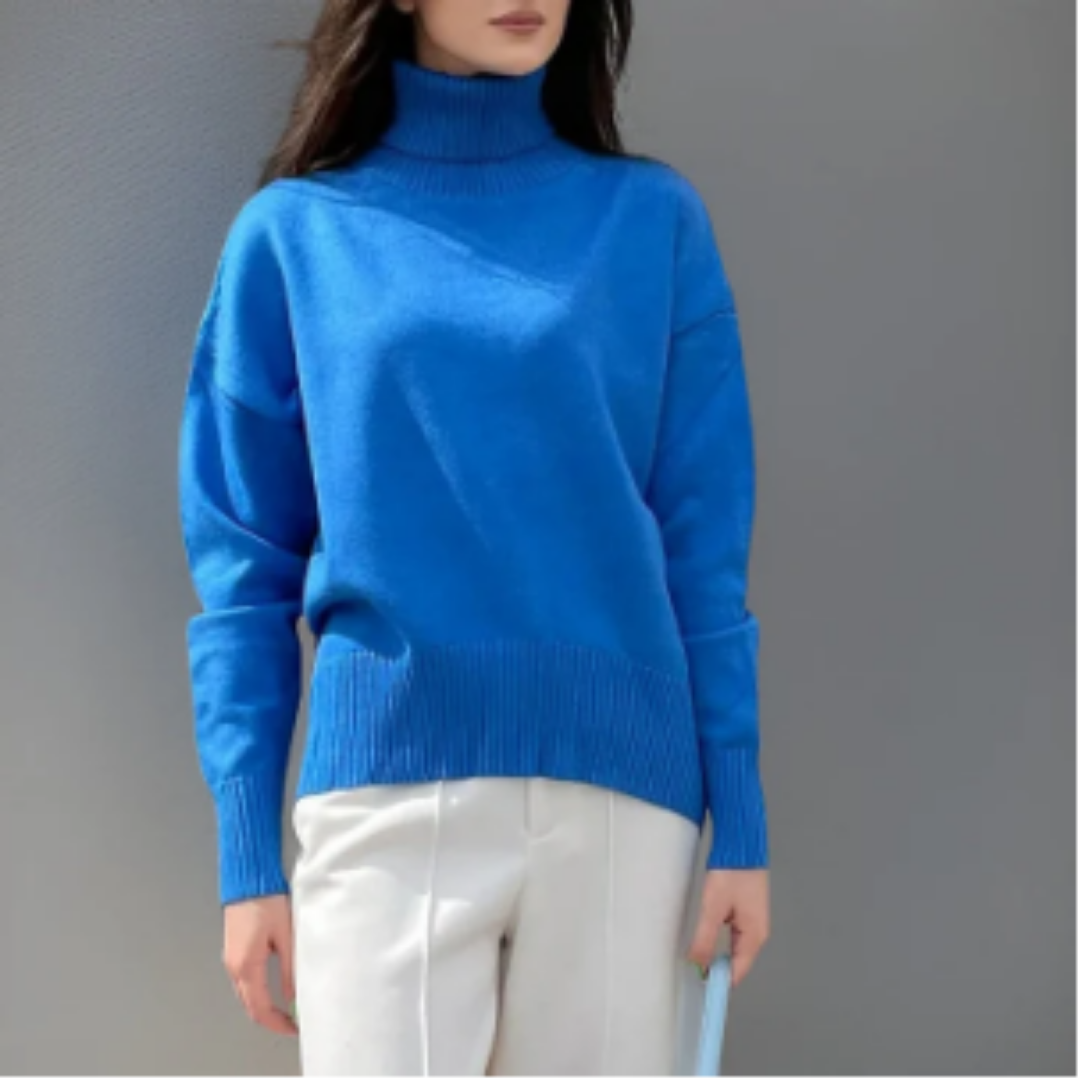 Roisin | Oversized Winter Warm Turtle Neck Sweater For Women