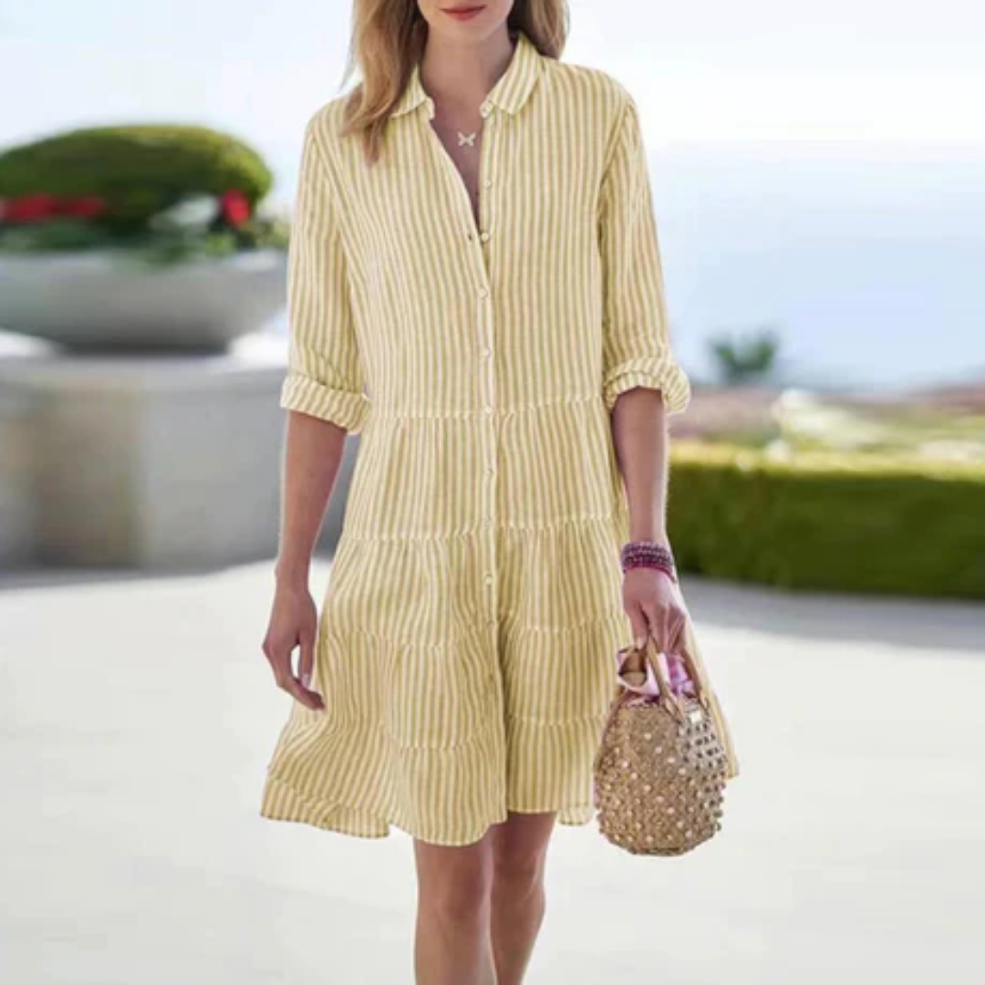 Daleney | Summer Button Down Mini Dress For Women