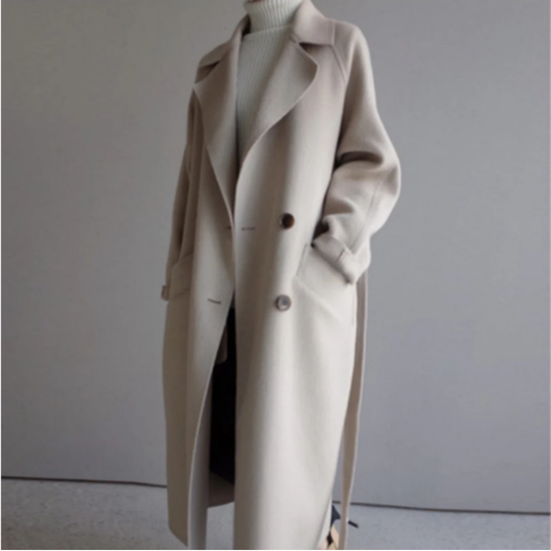 Shyara | Classic Winter Lapel Collar Trench Coat For Women