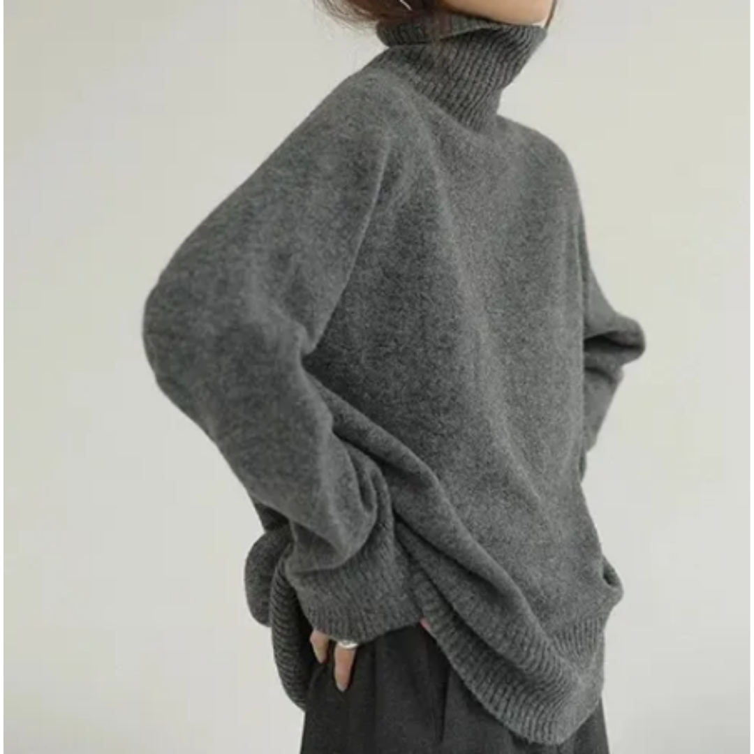 Varenna | Casual Oversized Turtle Neck Sweater For Women