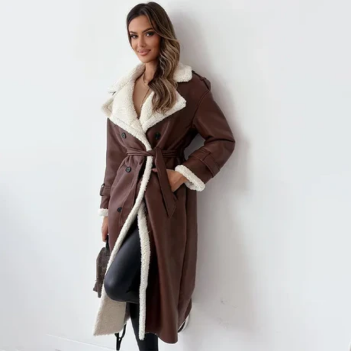 Nadalee | Stylish Winter Warm Lapel Collar Trench Coat For Women