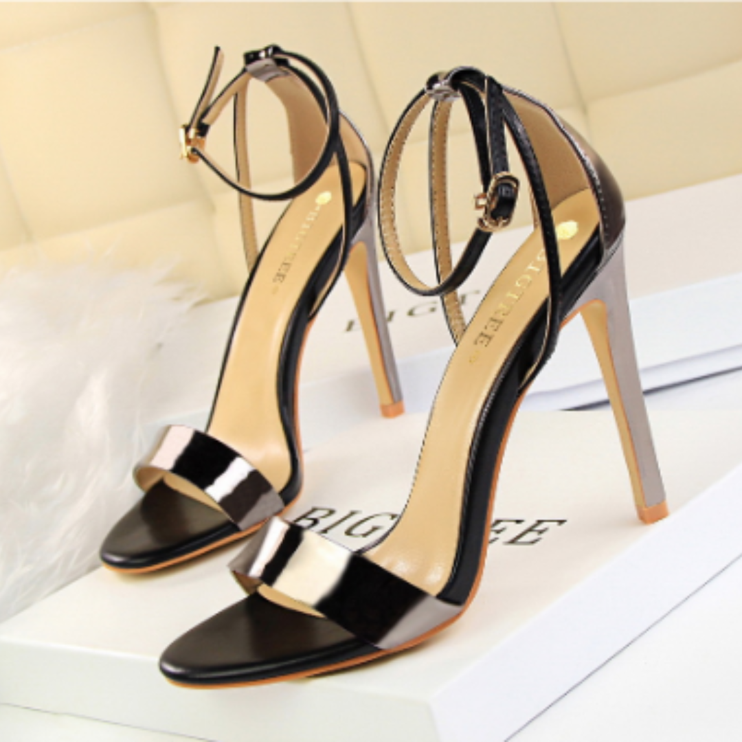 Dylla | Open Toe Ankle Strap Orthopedic Heel Sandals For Women