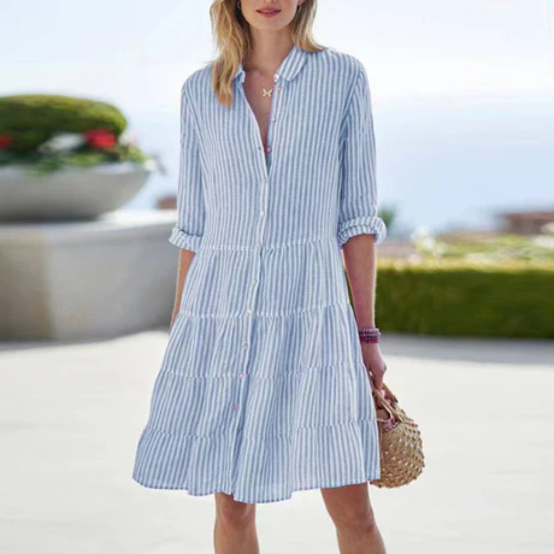 Daleney | Summer Button Down Mini Dress For Women