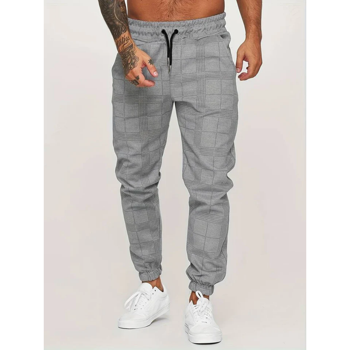 Mateo | Casual Plaid Jogger Pants For Men