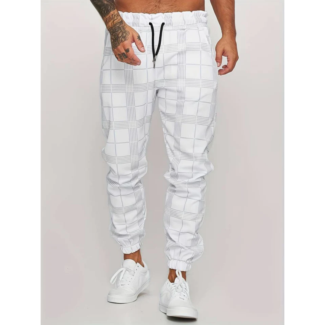 Mateo | Casual Plaid Jogger Pants For Men