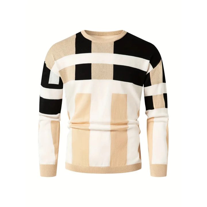 Jay | Warm Slim Fit Checkered Sweater For Men