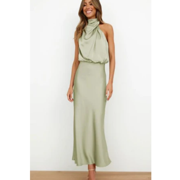 Kiara | Chic Turtle Neck Midi Dress For Women