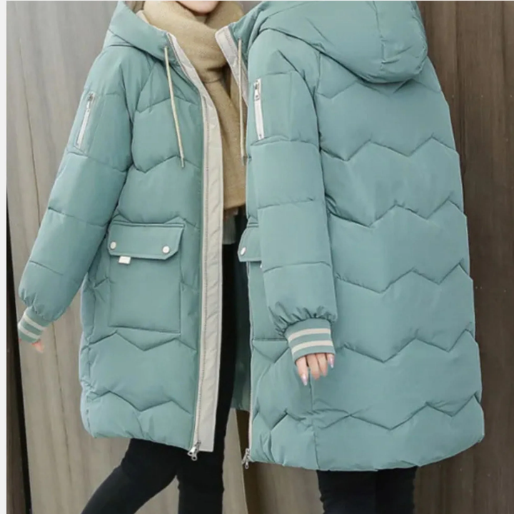 Macie | Casual Winter Warm Long Puffer Jacket For Women