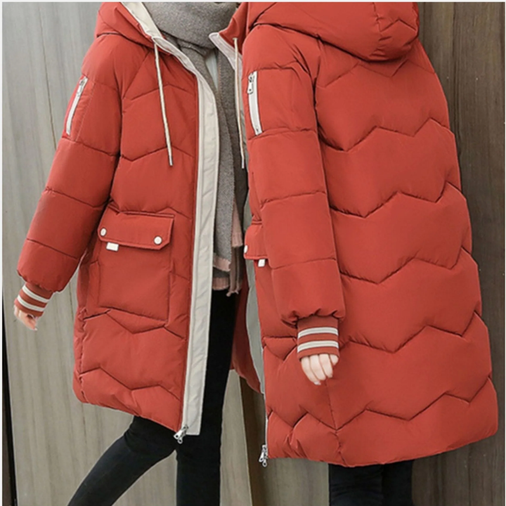 Macie | Casual Winter Warm Long Puffer Jacket For Women