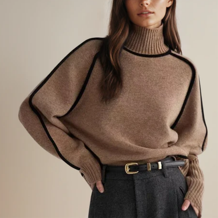 Kavalli | Winter Warm Stylish Turtle Neck Sweater For Women