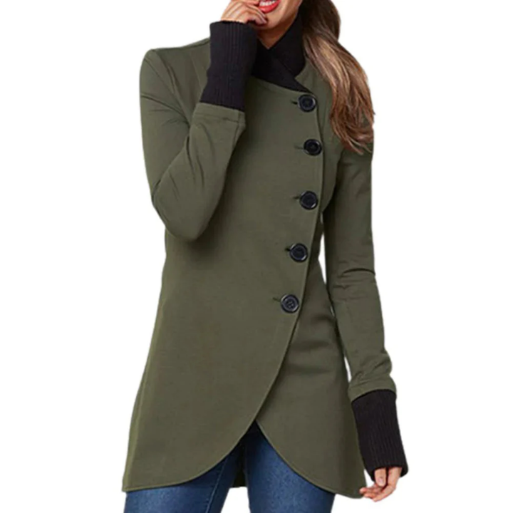 Maddie | Winter Slim Fit Asymmetrical Jacket For Women