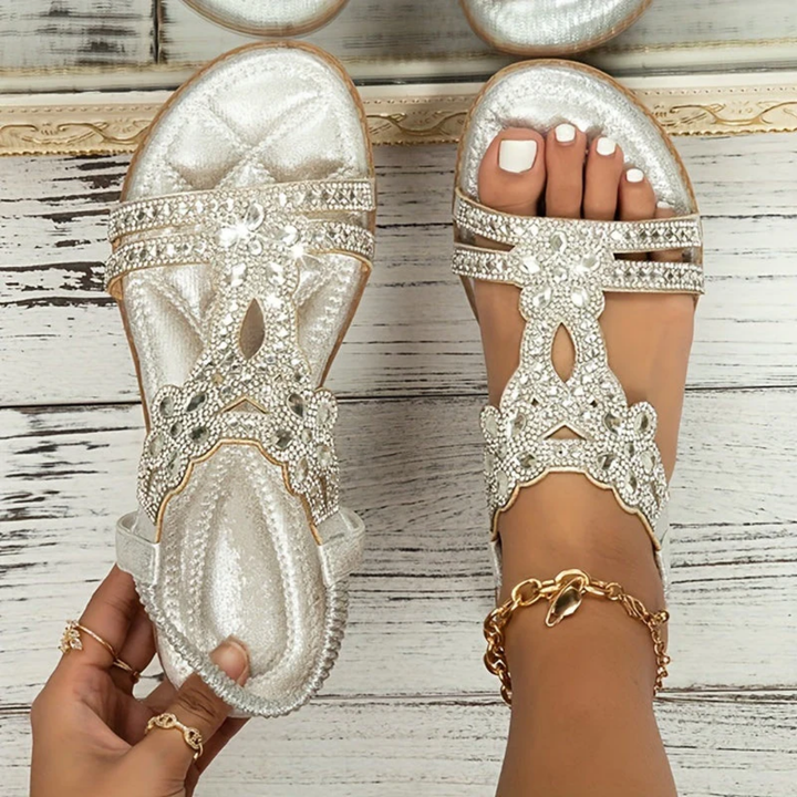 Brendyl | Summer Sequin Walking Sandals For Women