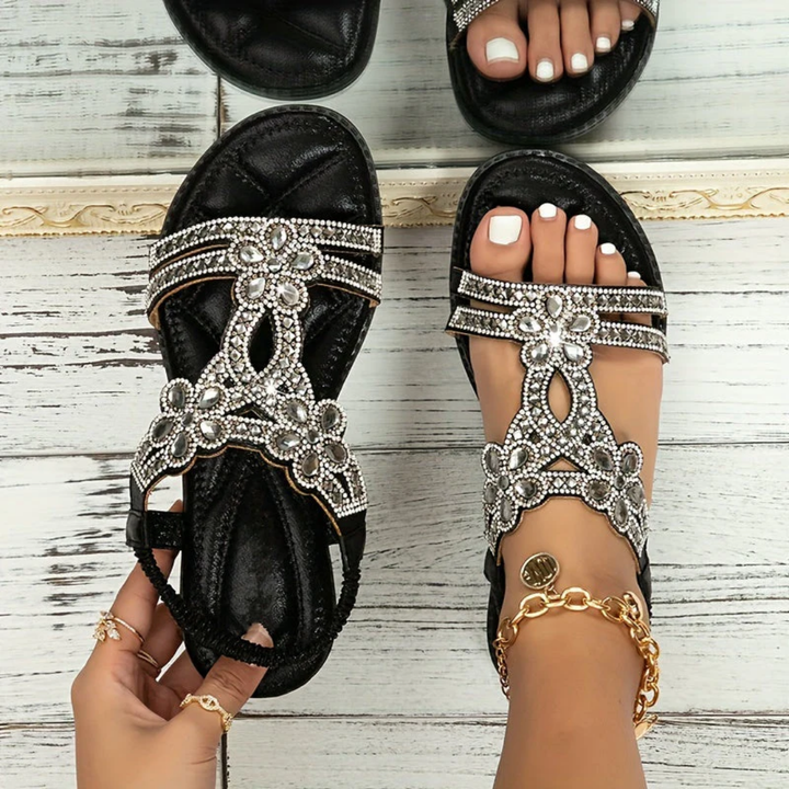 Brendyl | Summer Sequin Walking Sandals For Women