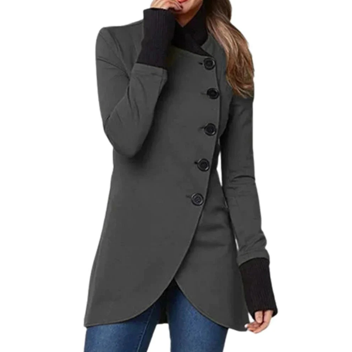 Maddie | Winter Slim Fit Asymmetrical Jacket For Women