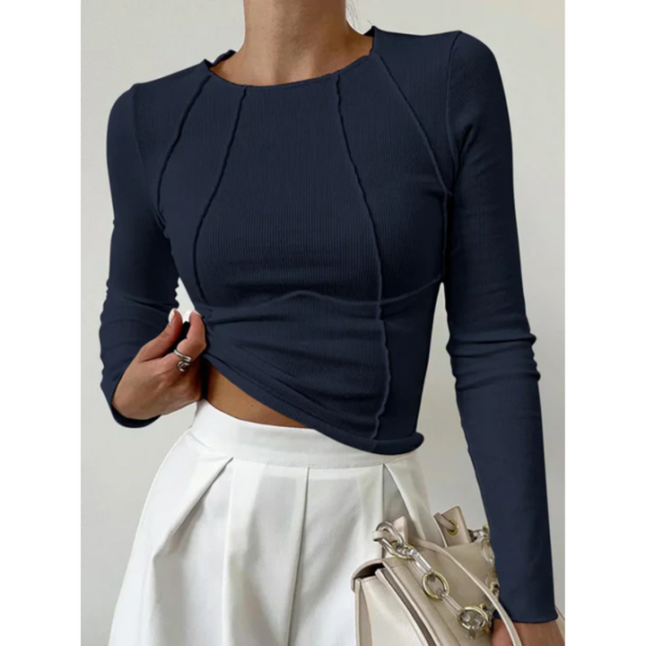 Elba | Tight Long Sleeve Crop Top For Women