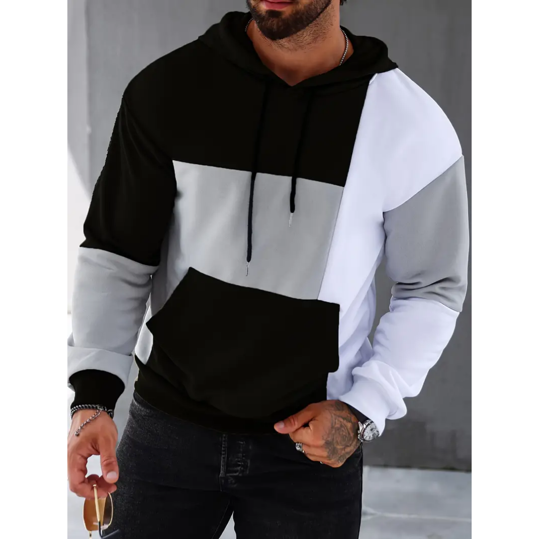 Jamie | Classic Tri Color Work Hoodie For Men