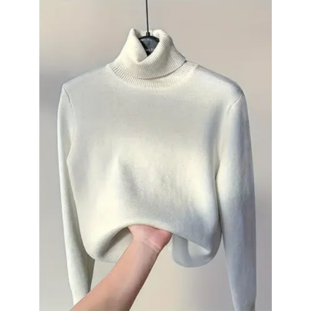 Shiera | Warm Winter Roll Turtle Neck Sweater For Women