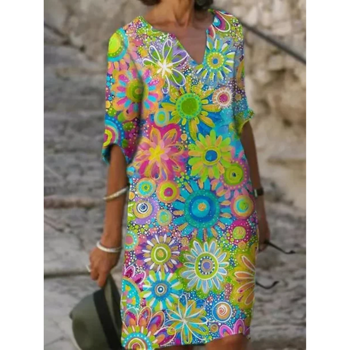 Jhoebelle | Printed Summer Mini Dress For Women