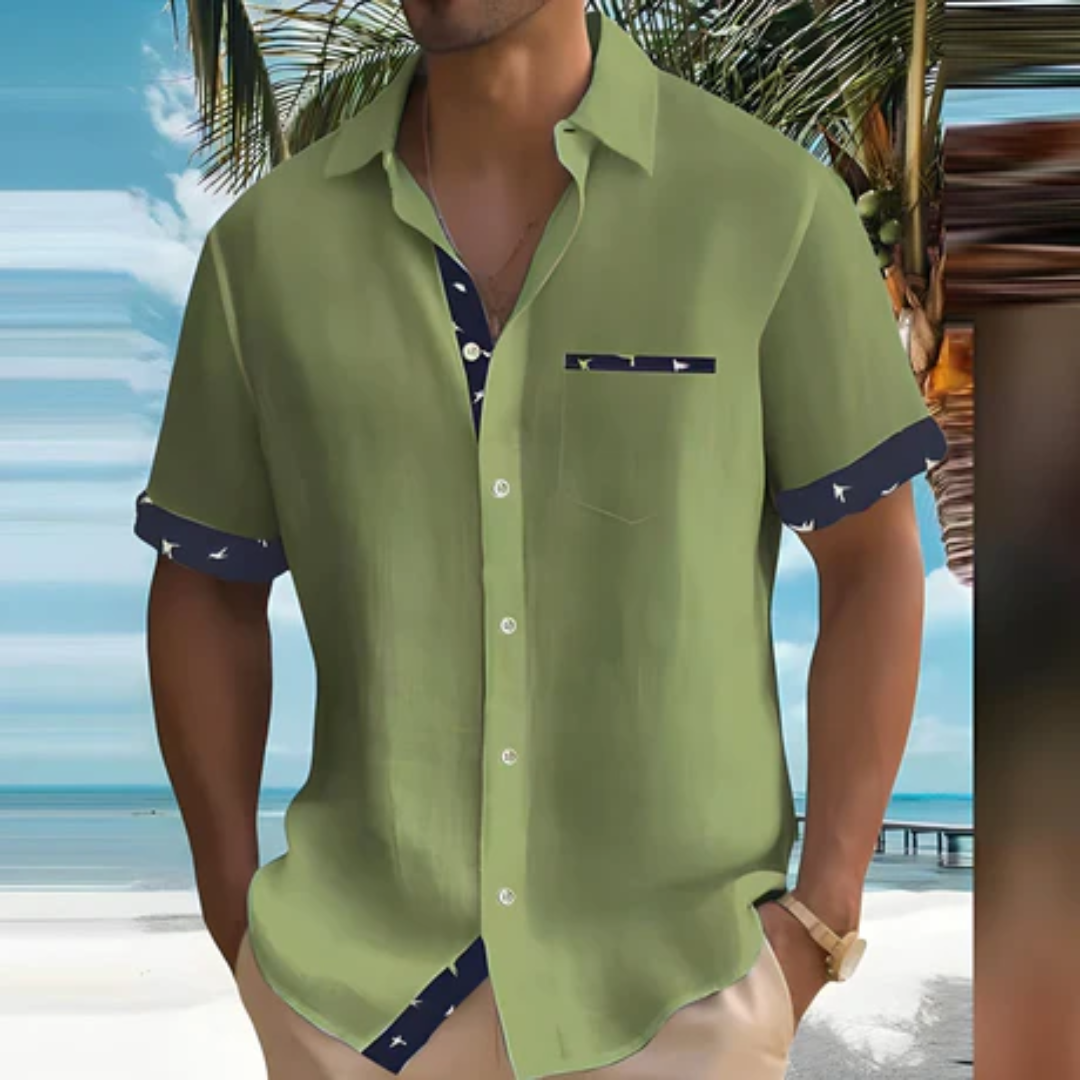 Santhy | Summer Button Down Polo Shirt For Men