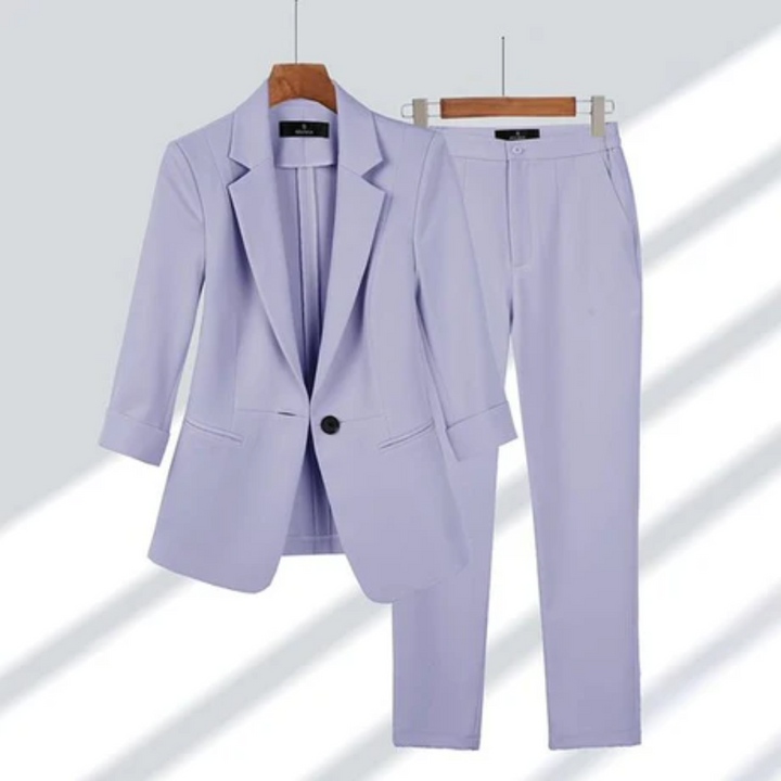 Mayflower | Elegant Work Pants And Blazer Set For Women