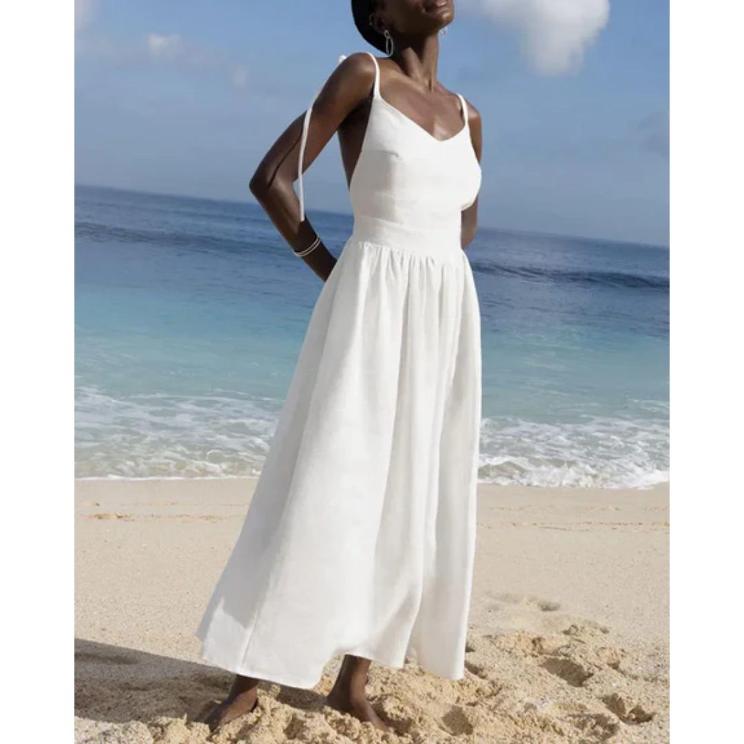 Miles | Summer Backless Midi Dress For Women