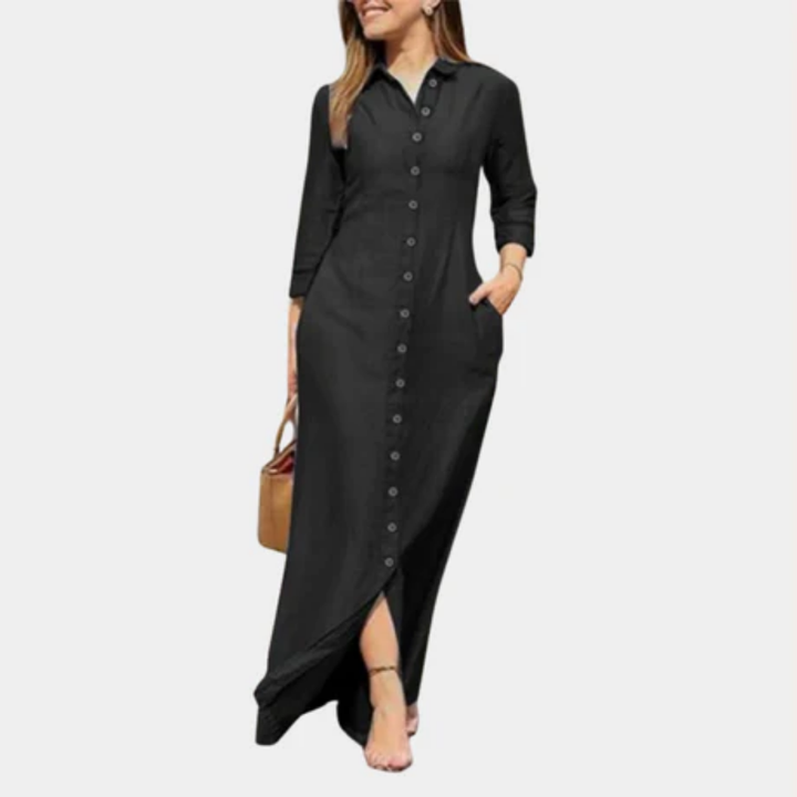 Scarlett | Summer Button Down Maxi Dress For Women