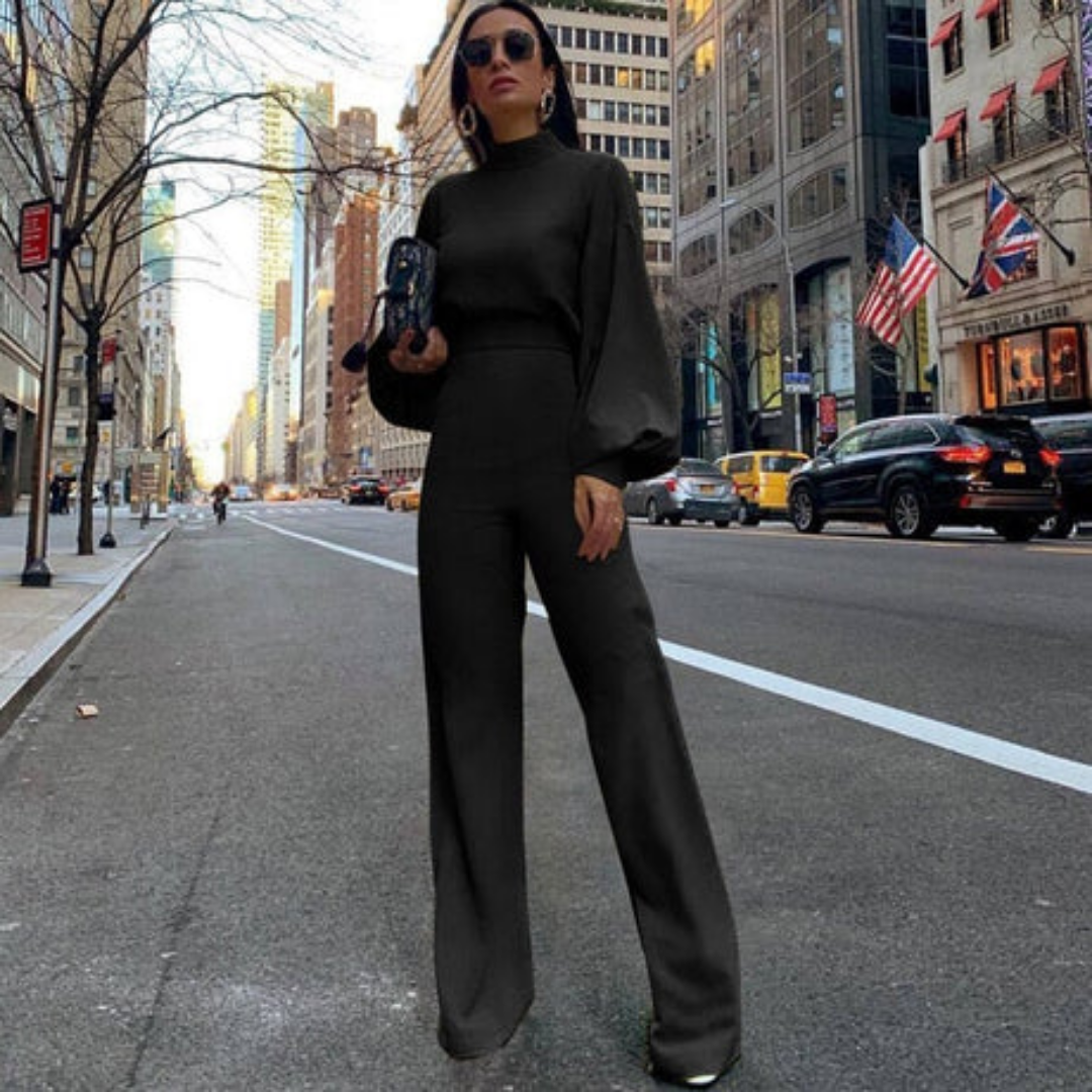 Paisley | Elegant Work Turtle Neck Jumpsuit For Women