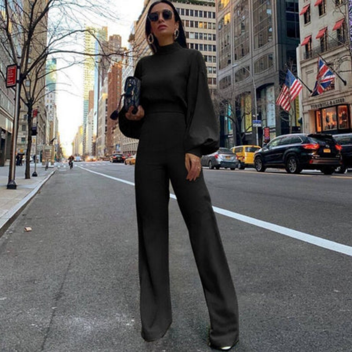 Paisley | Elegant Work Turtle Neck Jumpsuit For Women