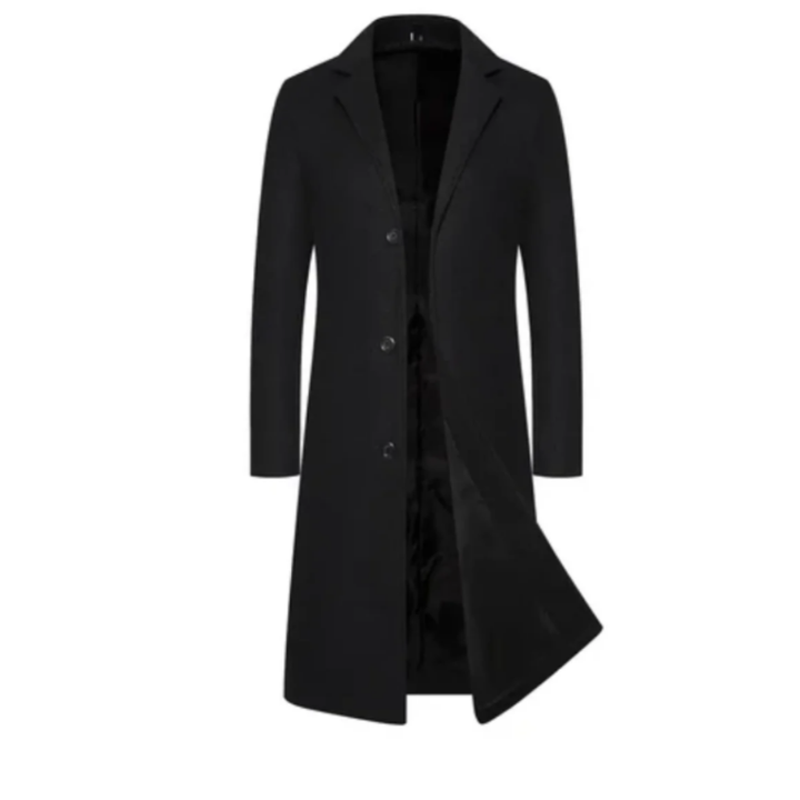 Brianni | Formal Warm Lapel Collar Long Coat For Men