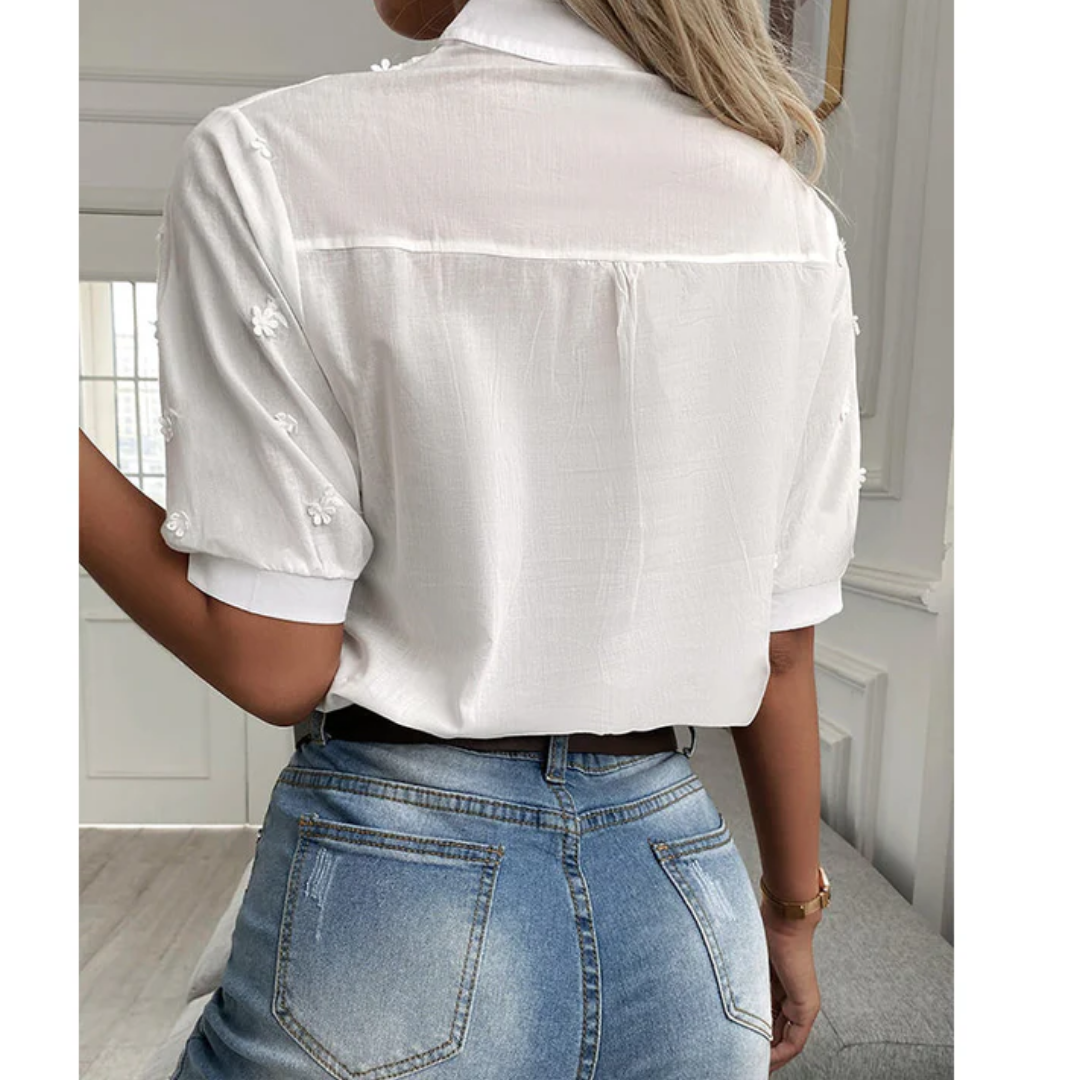 Skye | Puff Sleeve Crop Blouse For Women