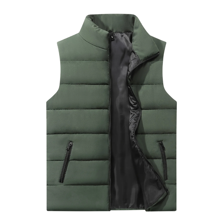 Hooward | Classic Winter Zip Up Puffer Vest For Men