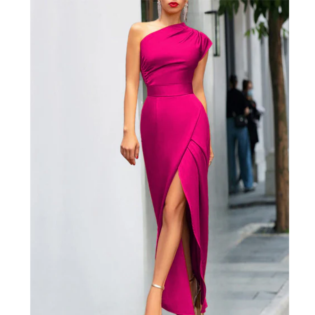 Toni | Wedding Guest One Side Maxi Dress For Women