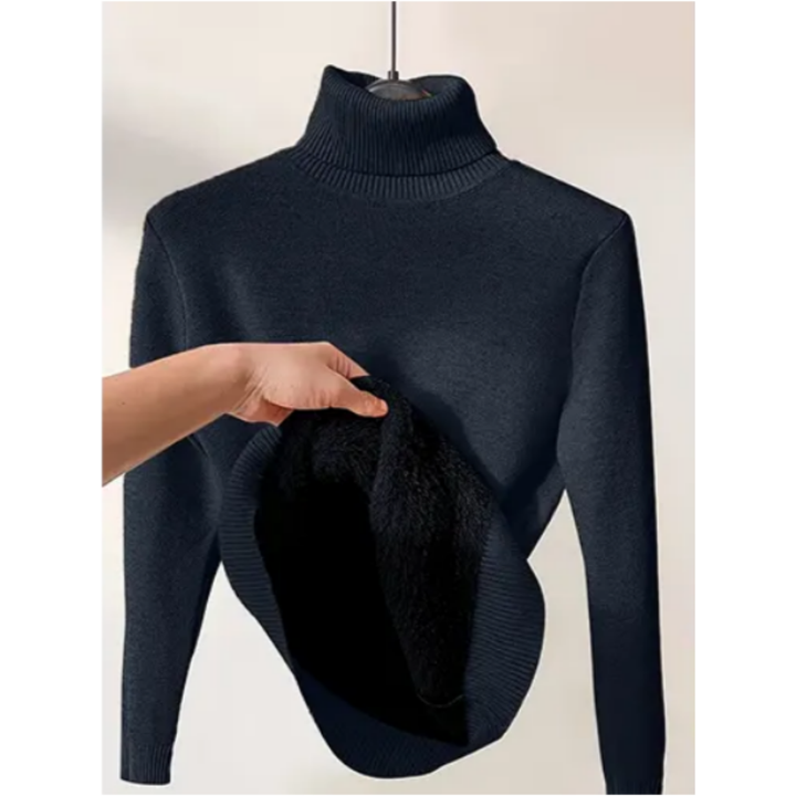 Shiera | Warm Winter Roll Turtle Neck Sweater For Women