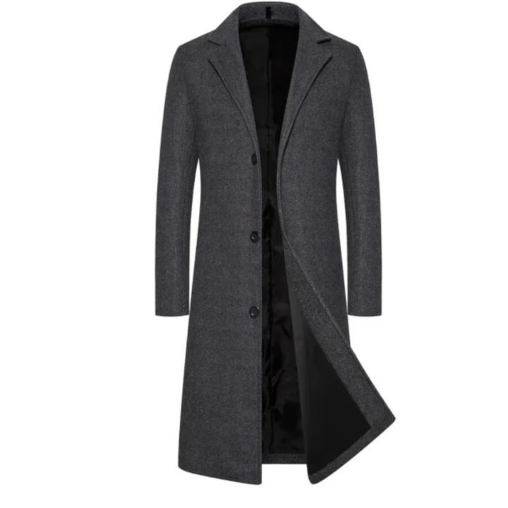 Brianni | Formal Warm Lapel Collar Long Coat For Men