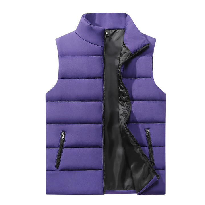 Hooward | Classic Winter Zip Up Puffer Vest For Men