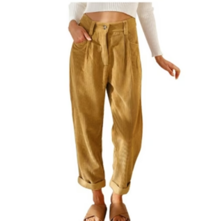 Elouise | Baggy Corduroy Wide Leg Pants For Women