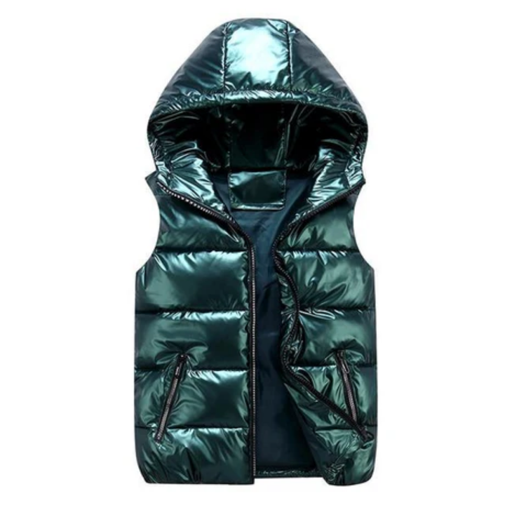 Lalani | Winter Waterproof Puffer Vest With Hood For Women