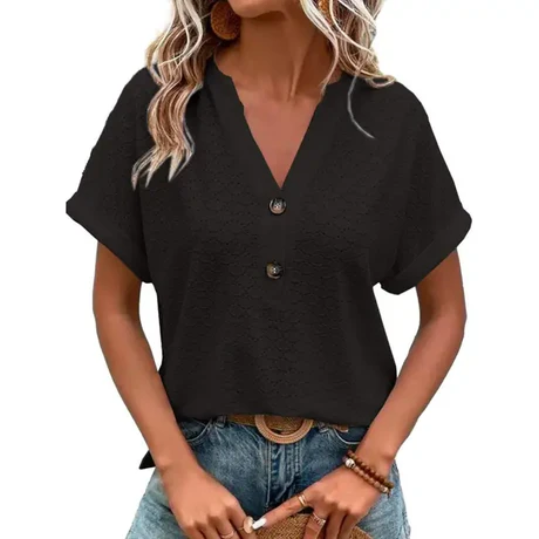 Jovanne | Casual V Neck Blouse For Women