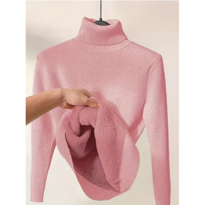 Shiera | Warm Winter Roll Turtle Neck Sweater For Women