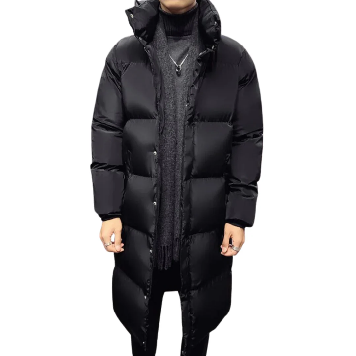 Carvel | Winter Warm Thick Button Down Puffer Jacket For Men