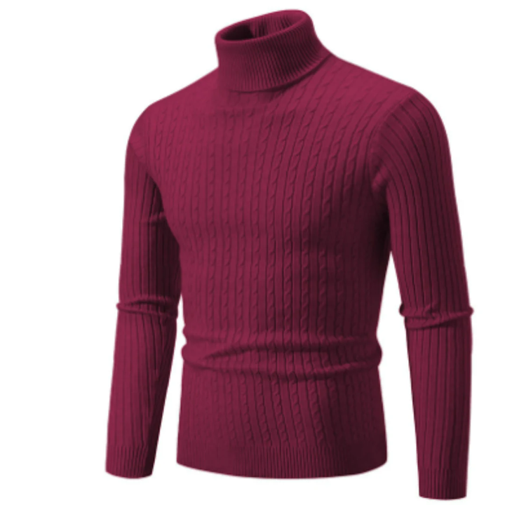 Gracyn | Warm Slim Fit Cable Knit Sweater For Men