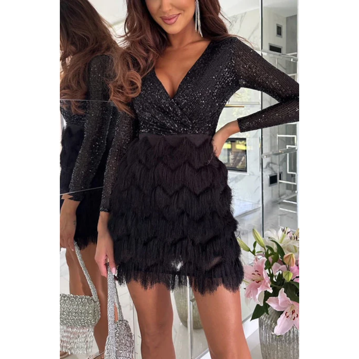 Luciana | Sequin Party Mini Dress For Women