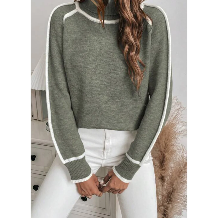 Omnira | Stylish Winter Warm Roll Turtle Neck Sweater For Women