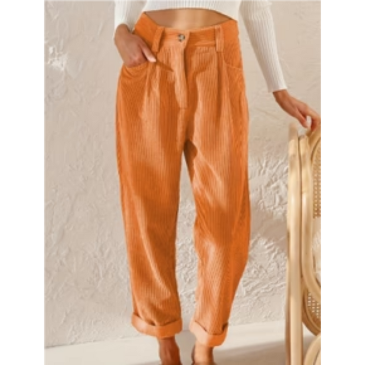 Elouise | Baggy Corduroy Wide Leg Pants For Women